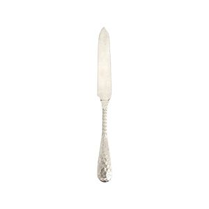 Dominick & Haff Sterling Silver Twist Hammered Handle Serrated Knife #13653